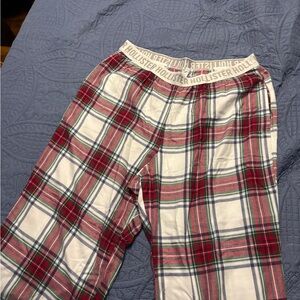 Hollister Red and Green Plaid Pajama Pants